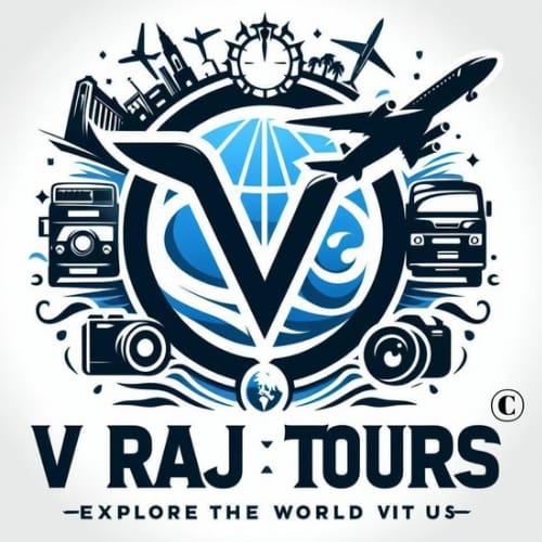 V Raj Tours Logo